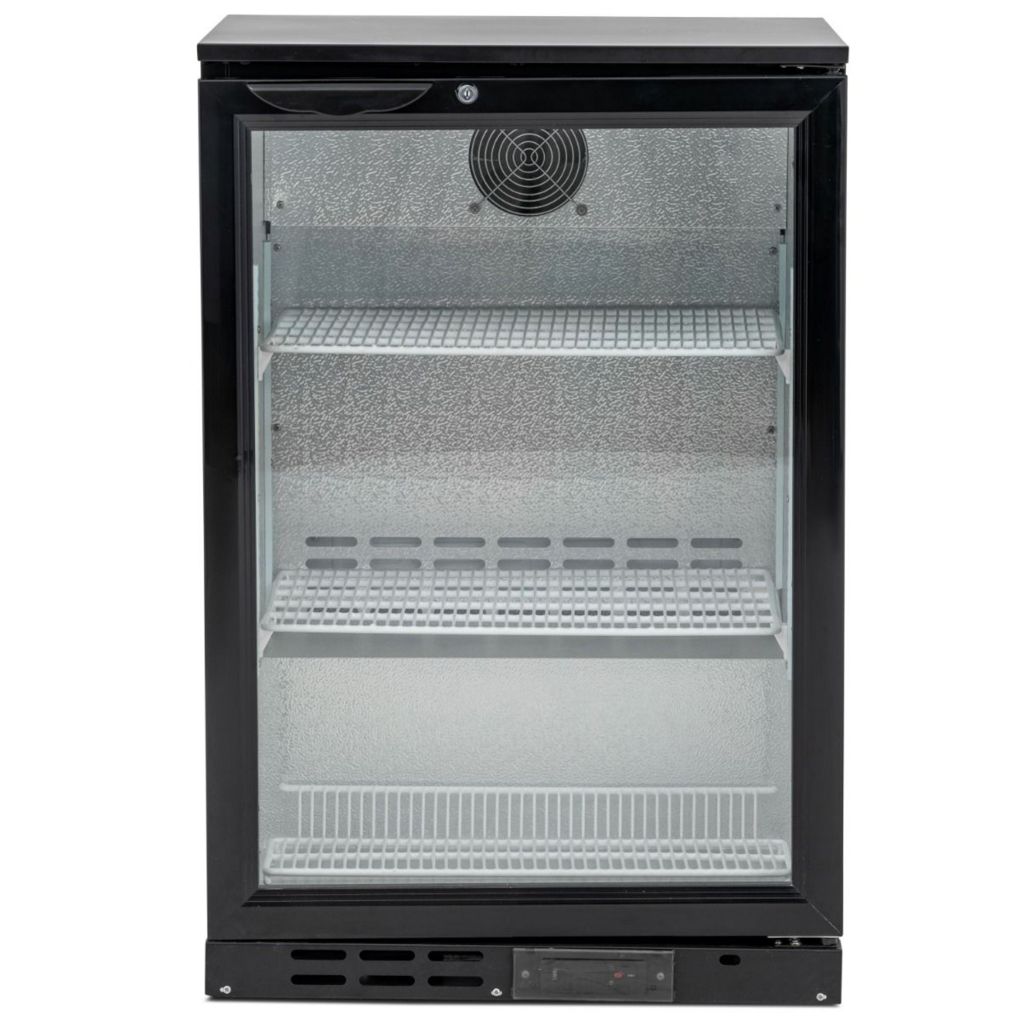 Picture of BLIZZARD Single Hinged Glass Door Bottle Cooler Black BAR1