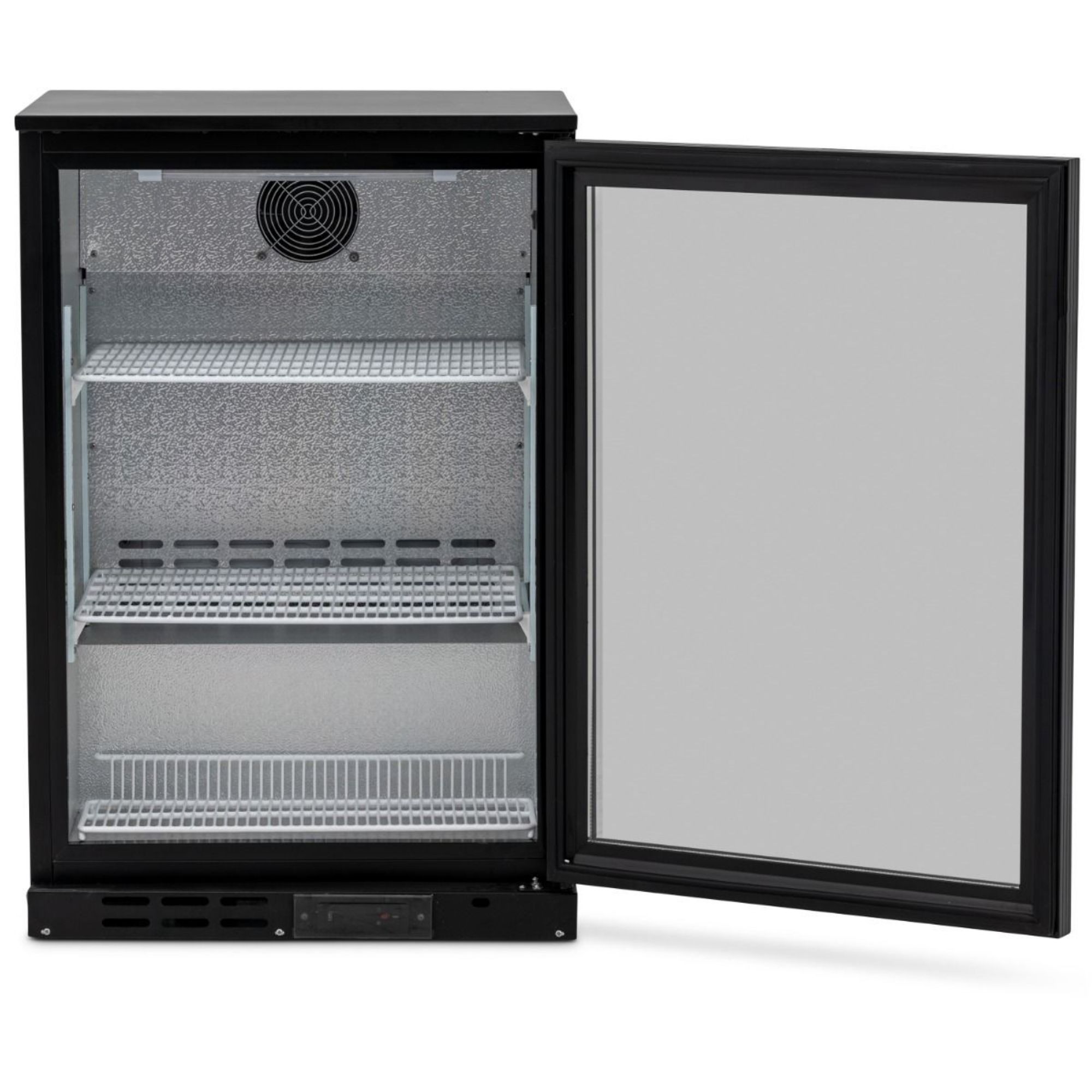 Picture of BLIZZARD Single Hinged Glass Door Bottle Cooler Black BAR1