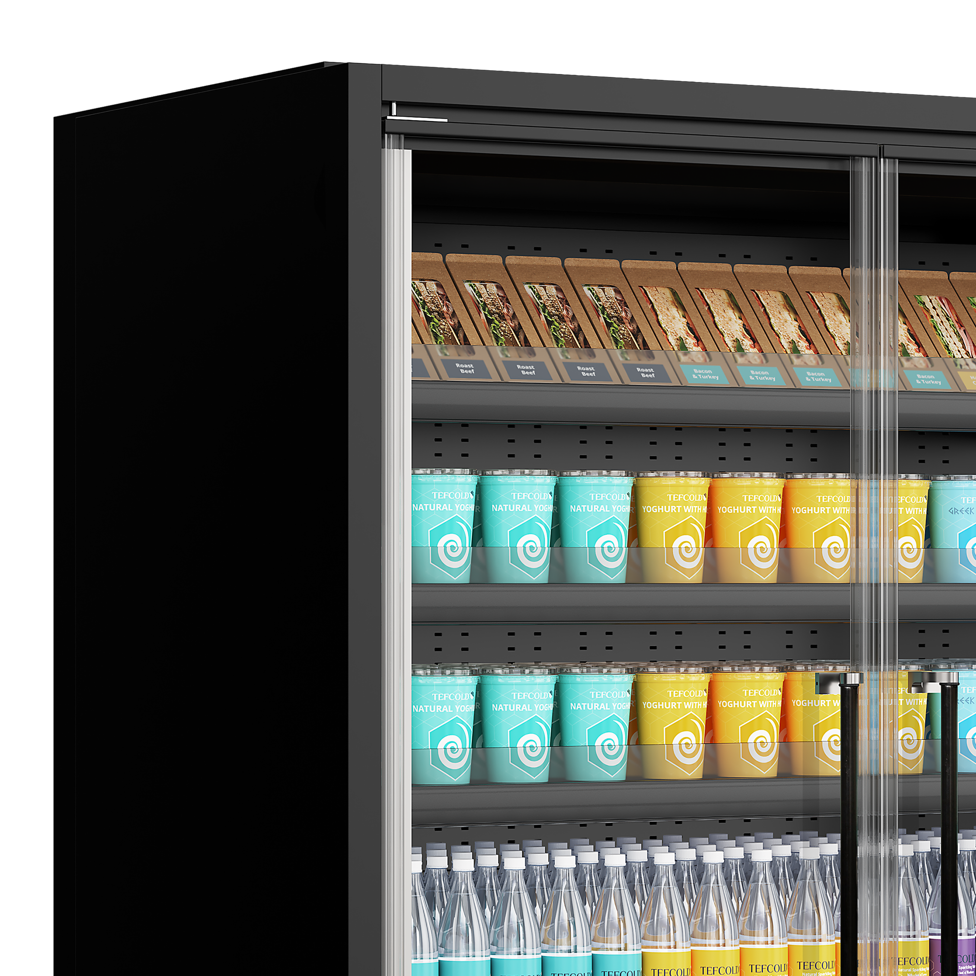 Picture of Tefcold Galaxy+ GP26FGD Black, Full Glass Door