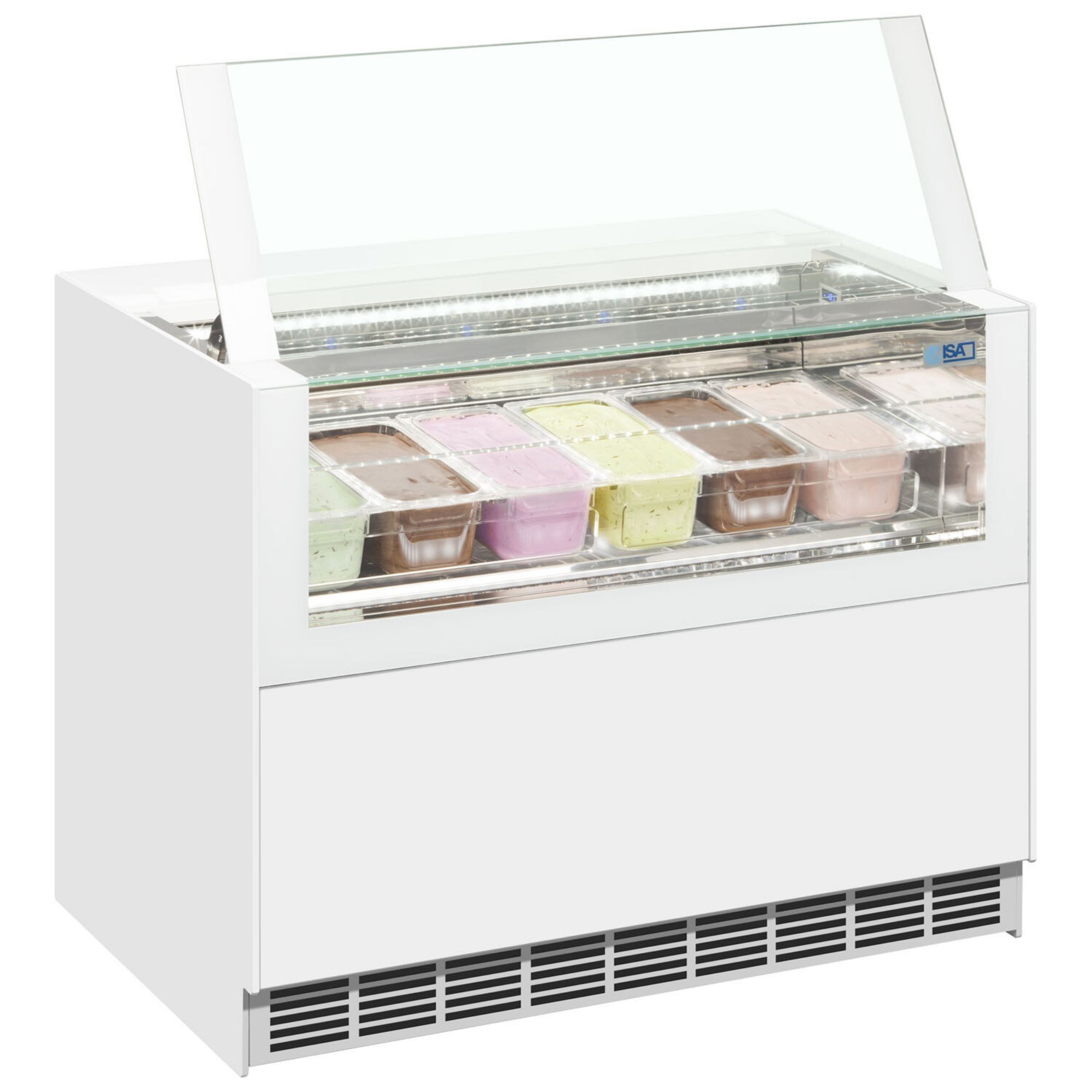 Picture of ISA ONESHOW FREE LARGE White, Flat Glass
