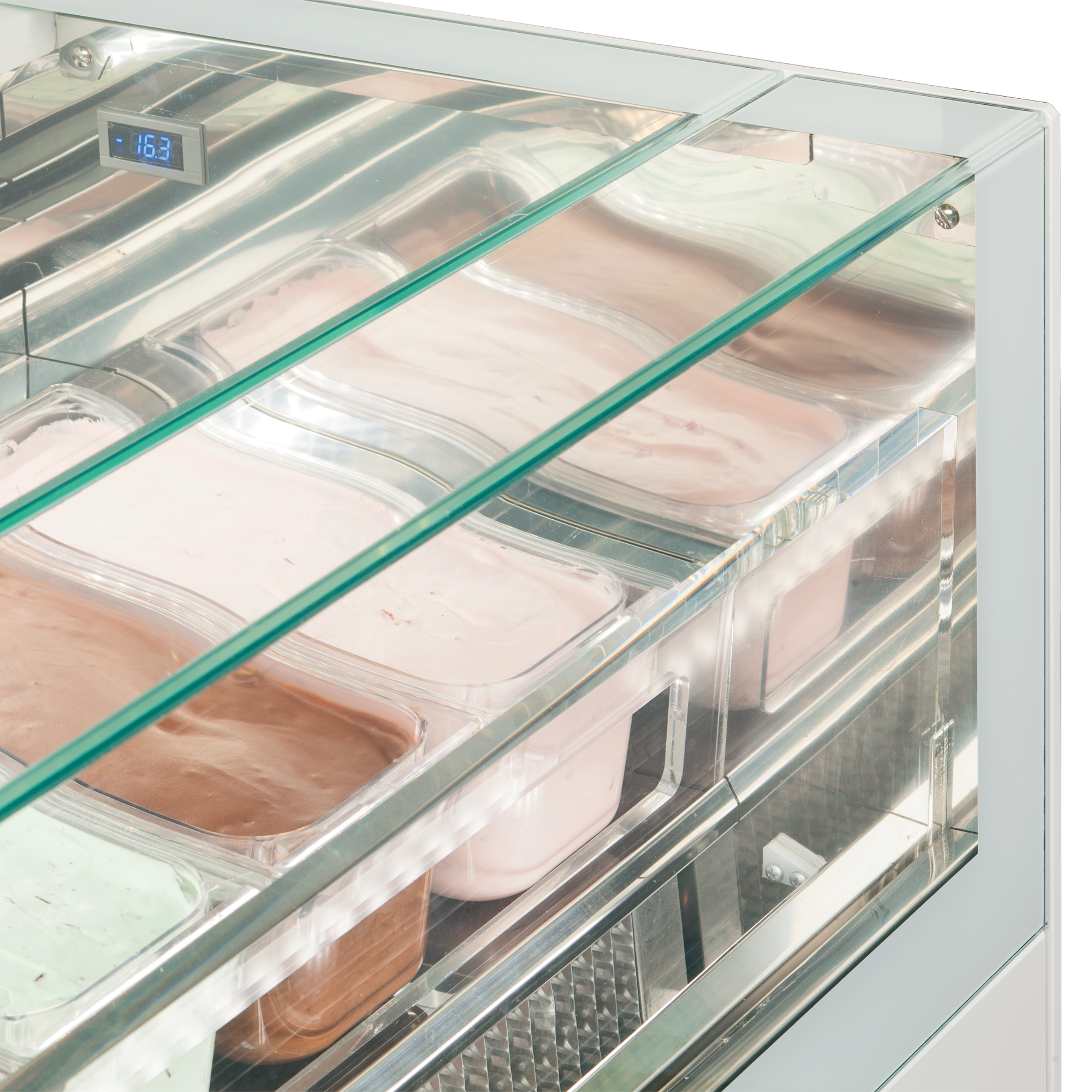 Picture of ISA ONESHOW FREE LARGE White, Flat Glass