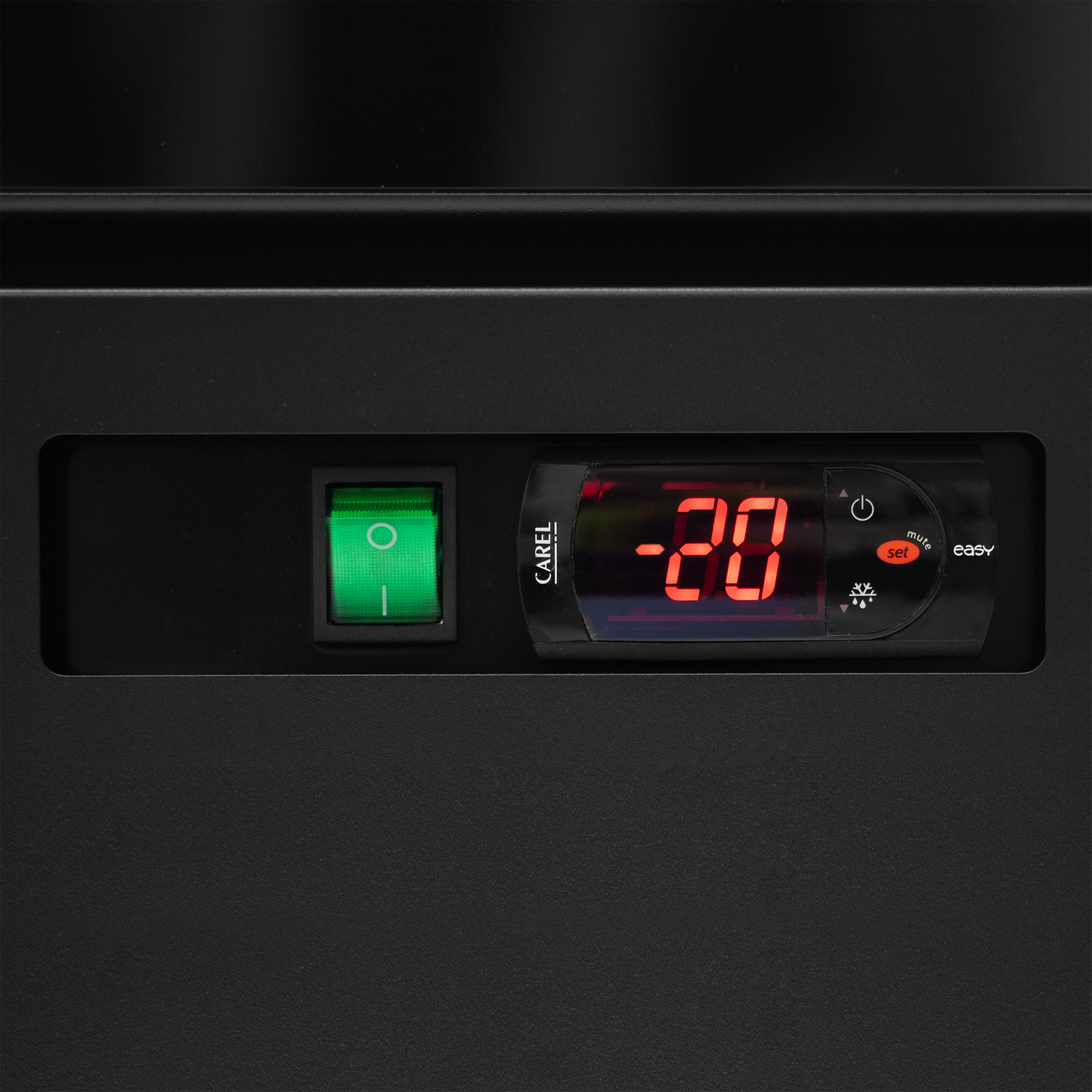 Picture of Atom Maxi F3DB BLACK Glass Door Freezer