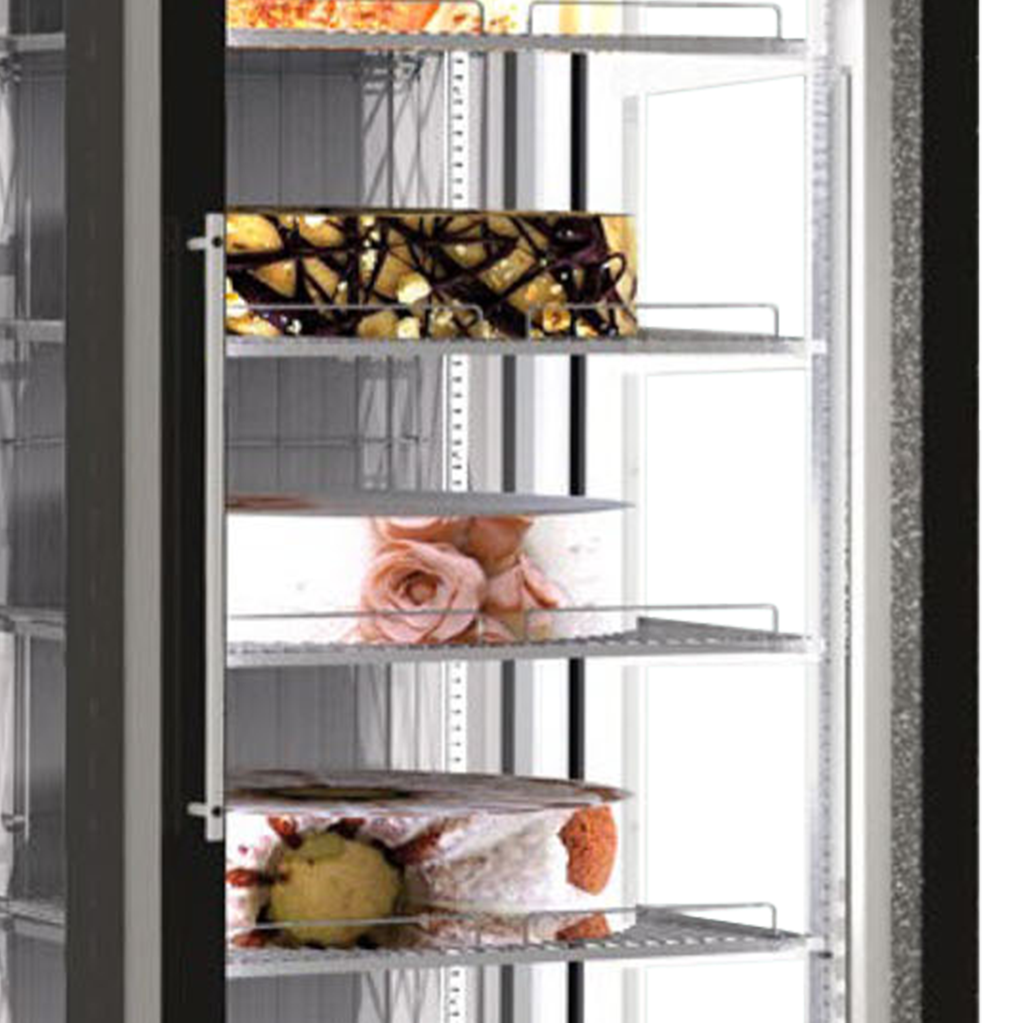 Picture of Framec Venere NV Black Upright Ventilated Glass Door Display Fridge