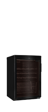Picture of Tefcold SC85 BLACK Glass Door Wine Cooker