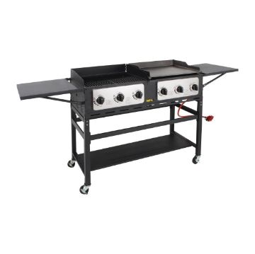 Picture of Buffalo 6 Burner Combi BBQ Grill and Griddle