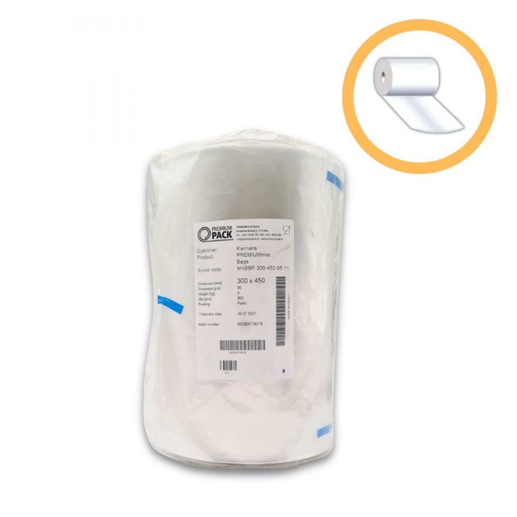 Picture of Bone-in Shrink Bags on Roll 95 Micron PremiumMax