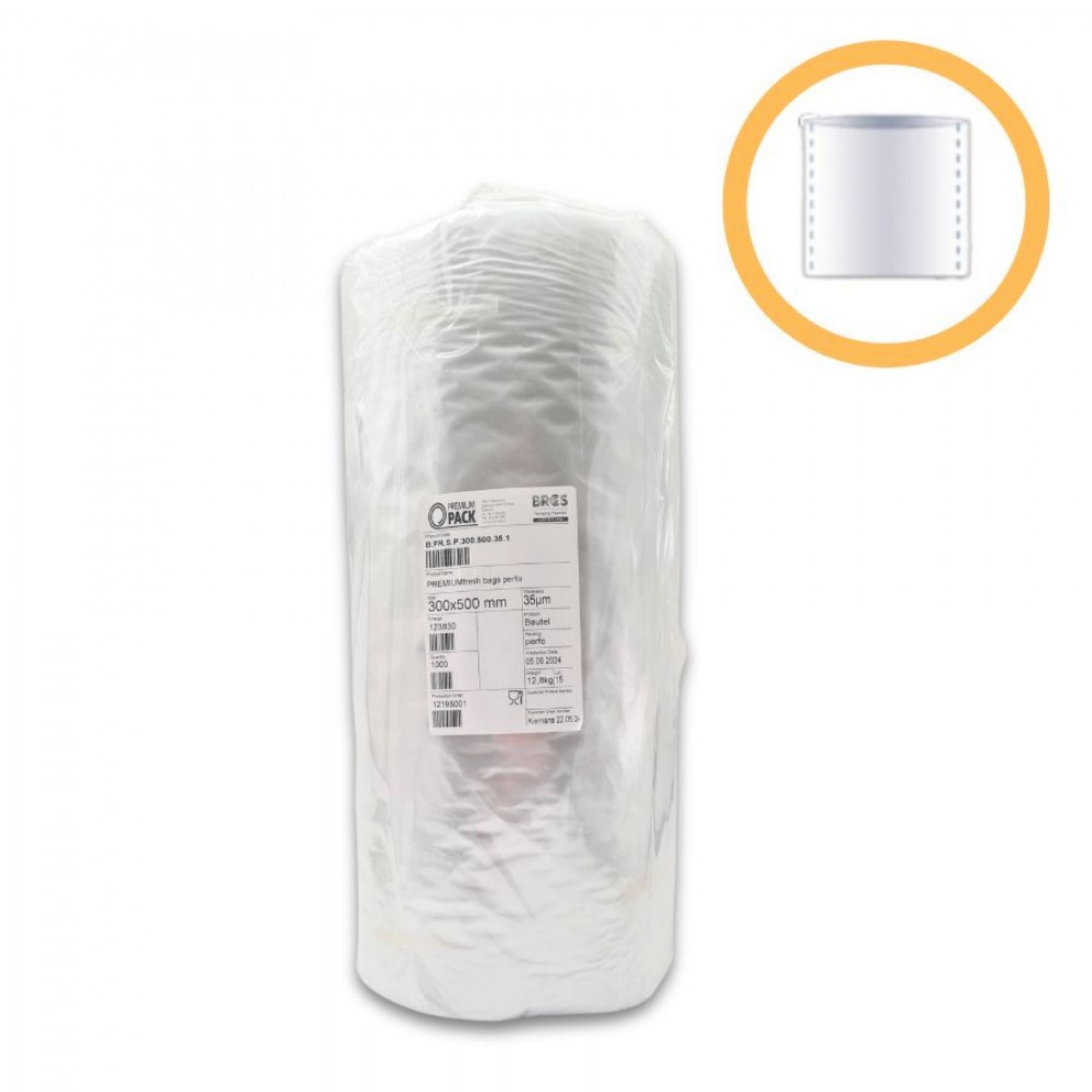 Picture of Shrink Bags on Roll (35 Micron PremiumFresh)
