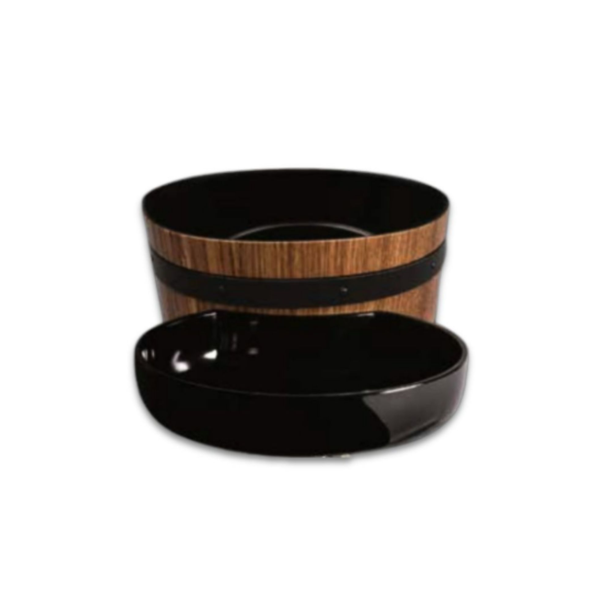 Picture of Melamine Half Moon Bowl Black or White