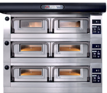 Picture of Moretti Forni PB120EA-3. 3 Tray - Triple Deck Electric Bakery oven