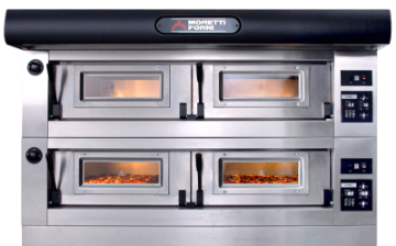 Picture of Moretti Forni PB120EA-2. 3 Tray - Twin Deck Electric Bakery oven