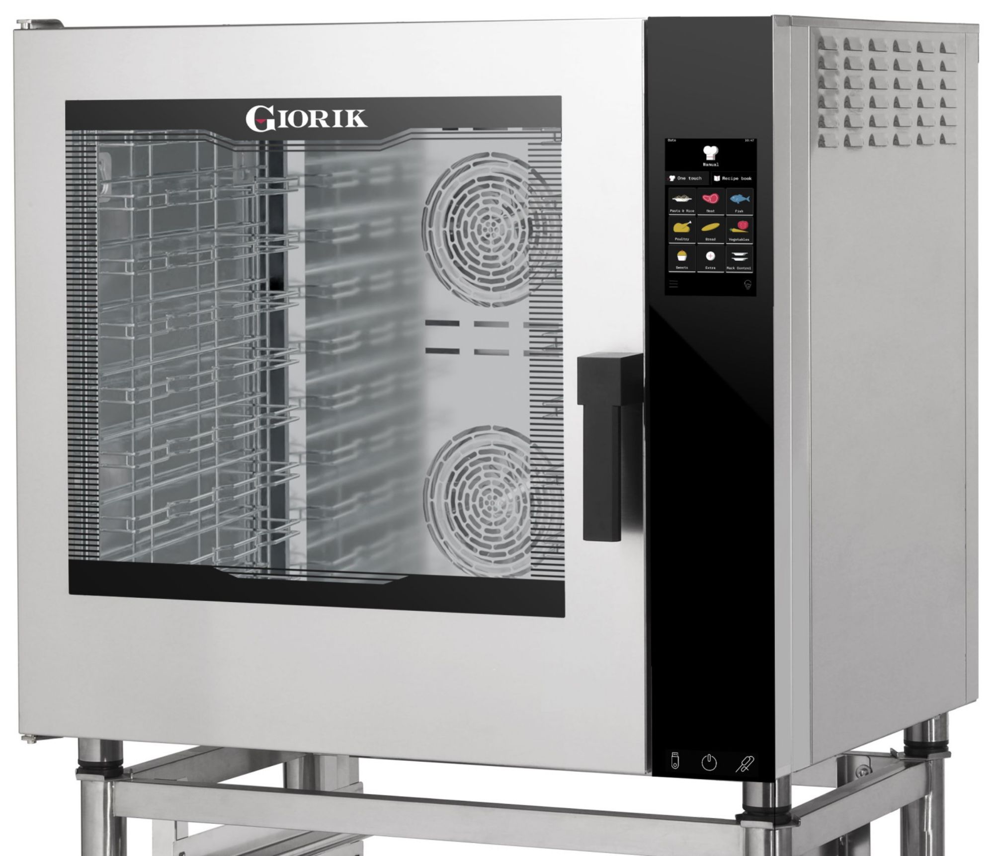 Picture of Giorik Movair NMTG7W-R 7 rack Gas Combi/Bake off oven with wash system