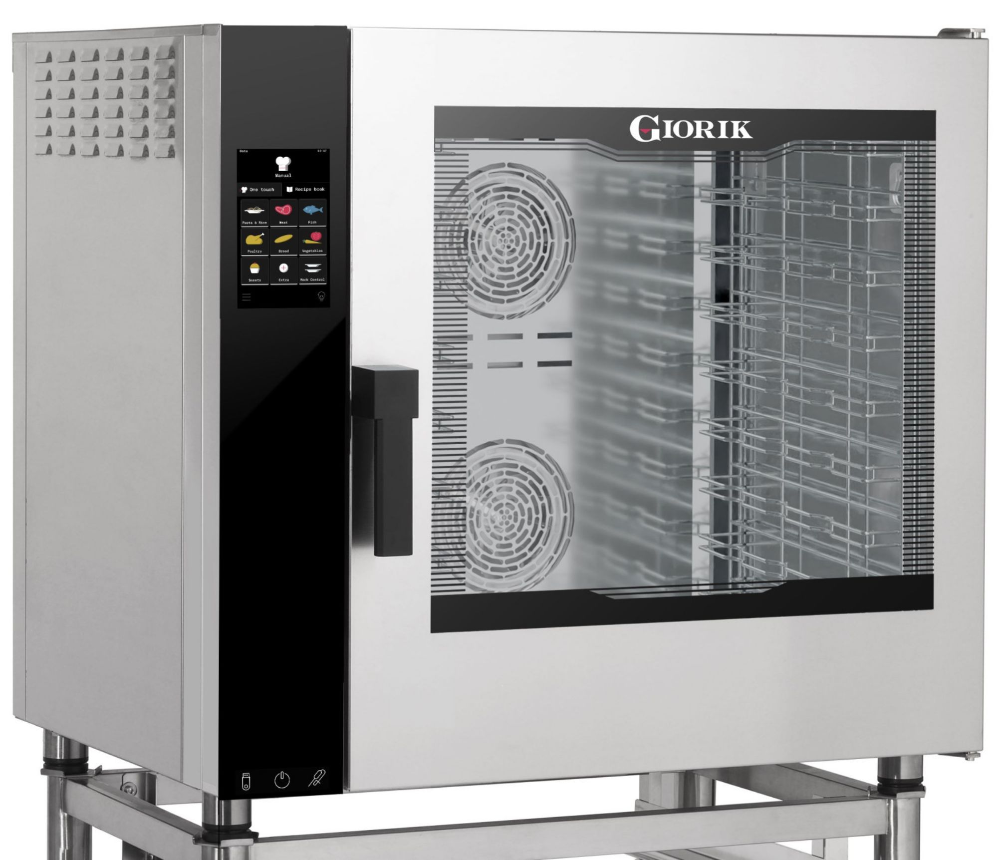 Picture of Giorik Movair NMTG7W-R 7 rack Gas Combi/Bake off oven with wash system
