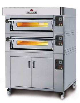 Picture of Italforni ES9-2 Heavy duty Twin deck electric pizza oven - 18 x 12" Pizzas
