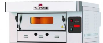 Picture of Italforni EGB-1 Heavy duty single deck gas pizza oven - 6 x 12" Pizzas