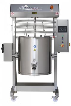 Picture of De Danieli CT150EIA - 150 Ltr Electric High temperature Indirect heat tilting kettle with stirer for hard density products- Touchscreen controls