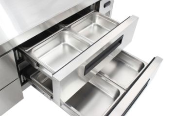 Picture of Chefs Range CB72TN Low Level fridge Chefs drawer - 2 x 1/1gn per drawer