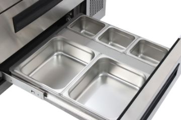 Picture of Chefs Range CB36TN Low Level fridge Chefs drawer - 1 x 1/1gn + 6 x 1/6gn per drawer