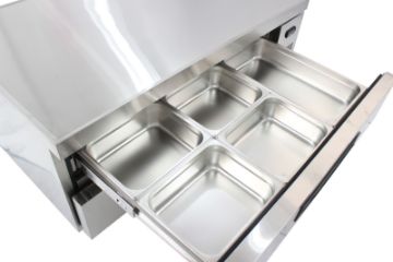 Picture of Chefs Range CB52TN Low Level fridge Chefs drawer - 3 x 1/1gn per drawer
