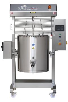 Picture of De Danieli C500CSEIA - 500 Ltr Electric High temperature Indirect heat tilting kettle with stirer for medium density products - Touchscreen controls