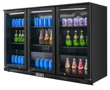 Picture of Chefs Range BBT338S Triple door bottle cooler - Sliding doors