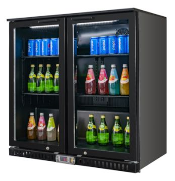 Picture of Chefs Range BBD238H Double door bottle cooler - Hinged doors