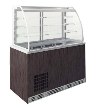 Picture of Emainox Self Supreme 8087391 - 3 Shelves + 3 x 1/1gn Refrigerated Grab & Go display with Dolewell