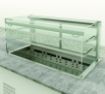Picture of Emainox Elegance 8046905HC 3 x 1/1gn Drop In 2 Tier Refrigerated display + Dolewell base - Operator Service