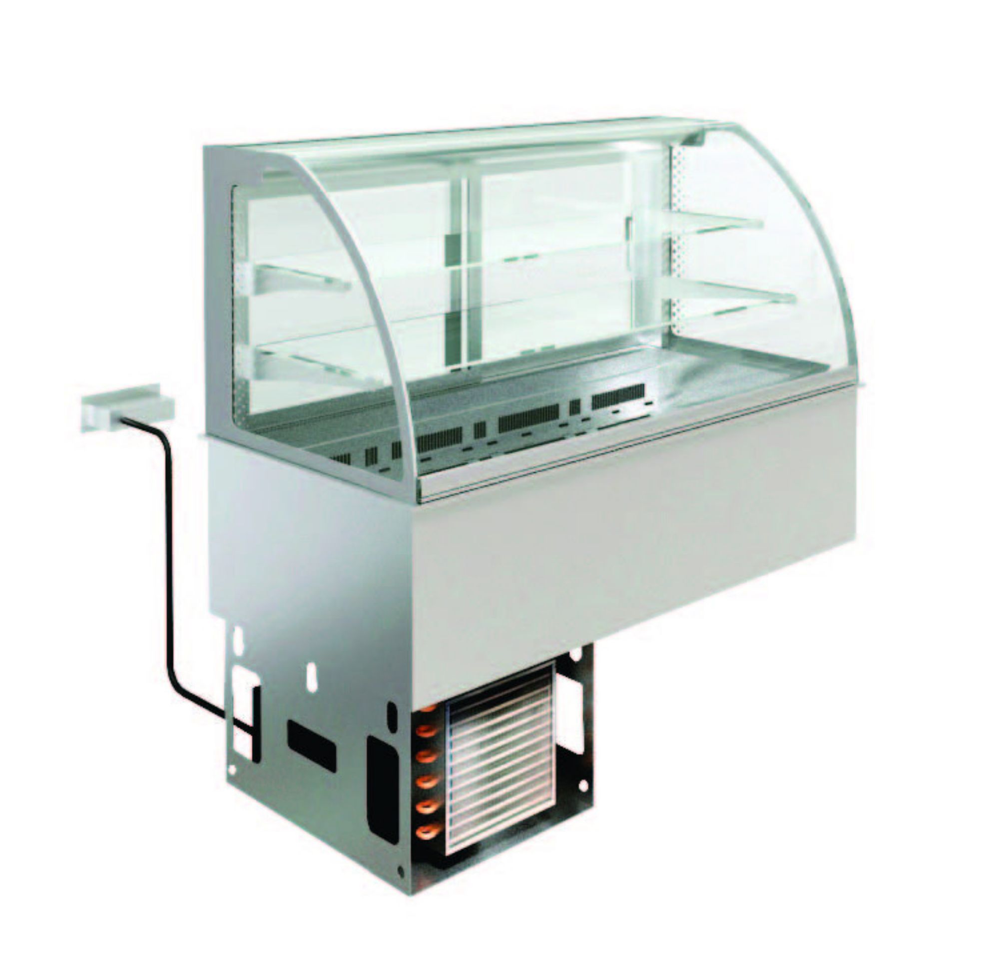 Picture of Emainox Elegance 8046900HC 2 x 1/1gn Grab & Go Drop In 2 Tier Refrigerated display + Dolewell base