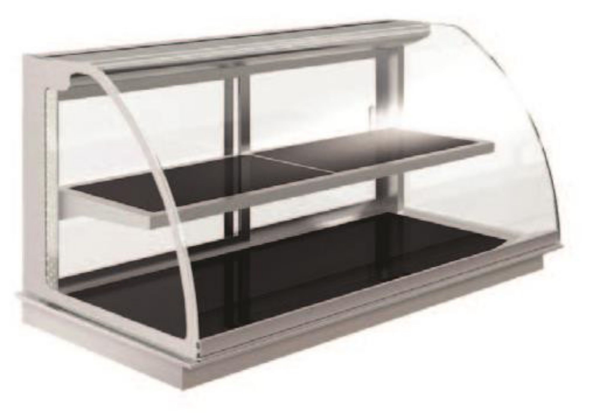 Picture of Emainox Elegance 8046729A 4 x 1/1gn Grab & Go Drop In Ceran 2 Tier Heated Display