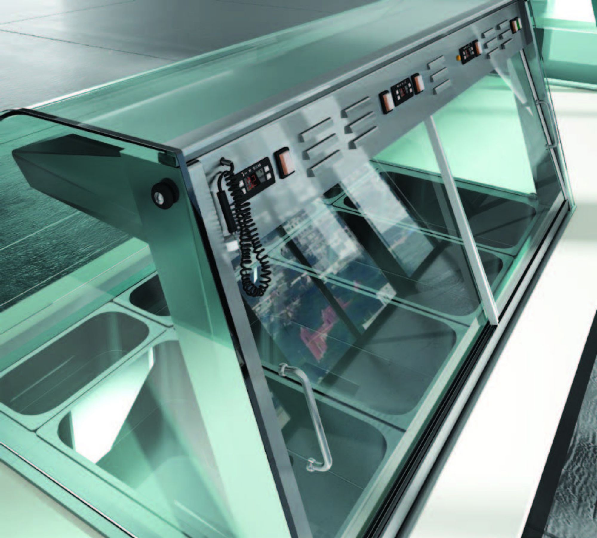 Picture of Emainox Mall 8046301 - 3 Zone Drop In Heated Serve over display with humidity