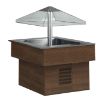 Picture of Emainox "Isola" Mobile Salad Bar with motorised sneeze guard - 8 x 1/1gn
