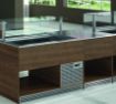 Picture of Emainox "Isola" Mobile Salad Bar with motorised sneeze guard - 8 x 1/1gn