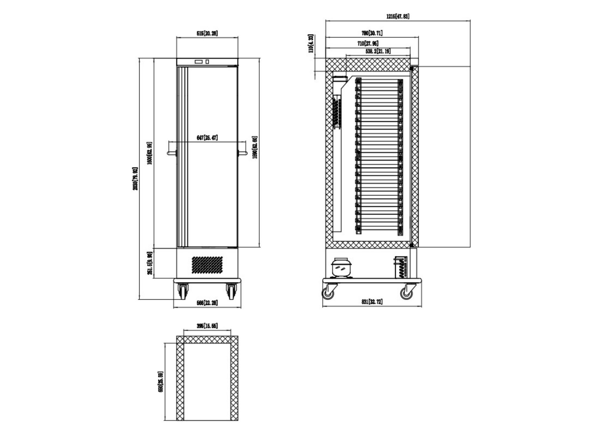 Picture of Combisteel Cold Banquet Trolley 20 x 1/1 GN - 290 L capacity