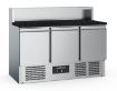 Picture of Ecofrost Three-Door Pizza Counter with 8 x 1/6 GN Top - 402 L