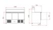Picture of Ecofrost Three-Door Pizza Counter with 8 x 1/6 GN Top - 402 L