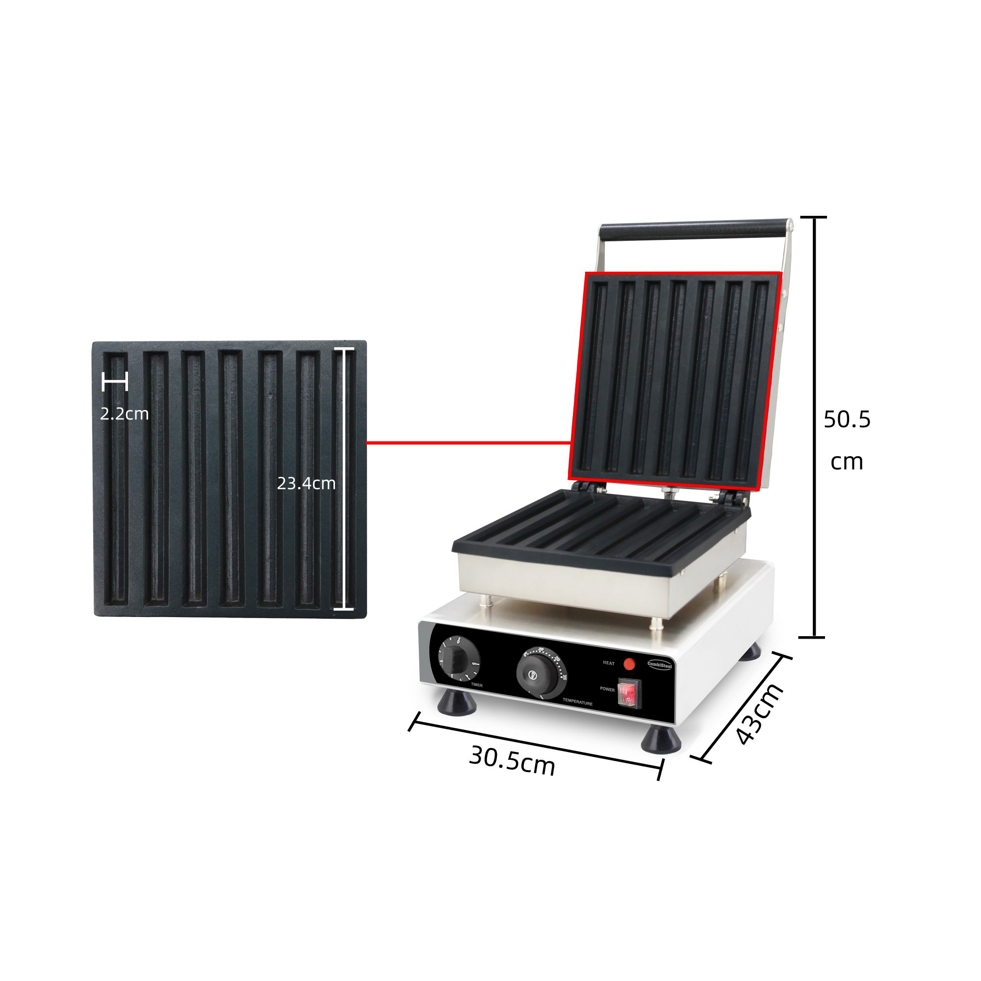 Picture of Combisteel Seven-Piece Churros Waffle Iron