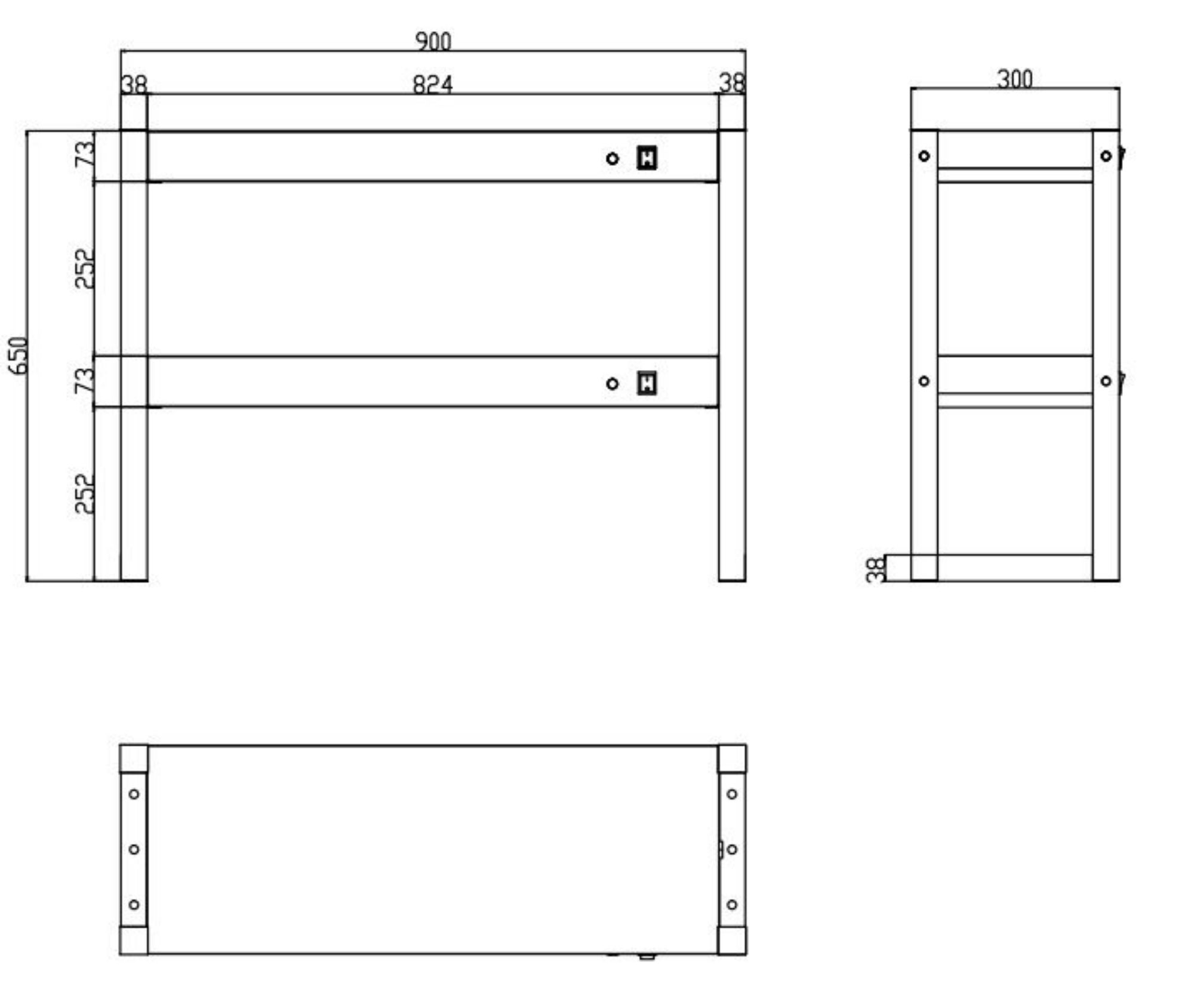 Picture of Combisteel Two-Level Halogen Heated Overshelf - 1.2 kW