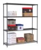 Picture of Combisteel Four-Level Black Powder-Coated Shelf Unit - 1500 mm