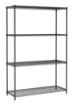 Picture of Combisteel Four-Level Black Powder-Coated Shelf Unit - 1200 mm