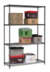 Picture of Combisteel Four-Level Black Powder-Coated Shelf Unit - 1200 mm