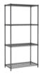 Picture of Combisteel Four-Level Black Powder-Coated Shelf Unit - 900 mm