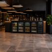 Picture of Combisteel Black 4-Door Backbar Cooler - 636 L
