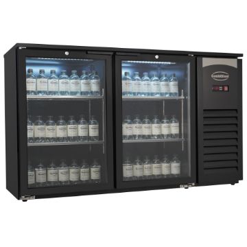 Picture of Combisteel Black 2-Door Backbar Cooler - 305 L