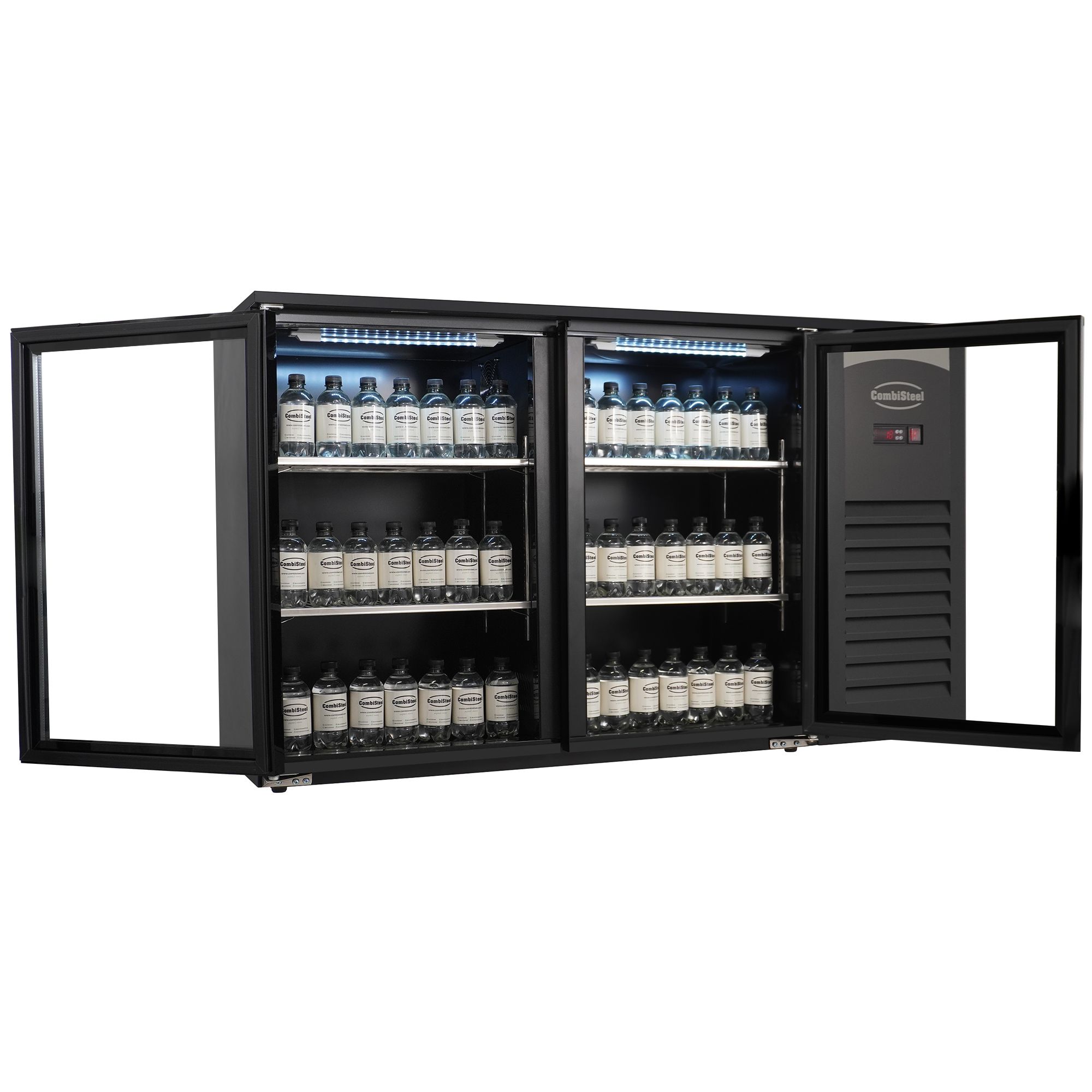 Picture of Combisteel Black 2-Door Backbar Cooler - 305 L