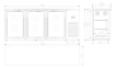 Picture of Combisteel Black 3-Door Backbar Cooler - 470 L