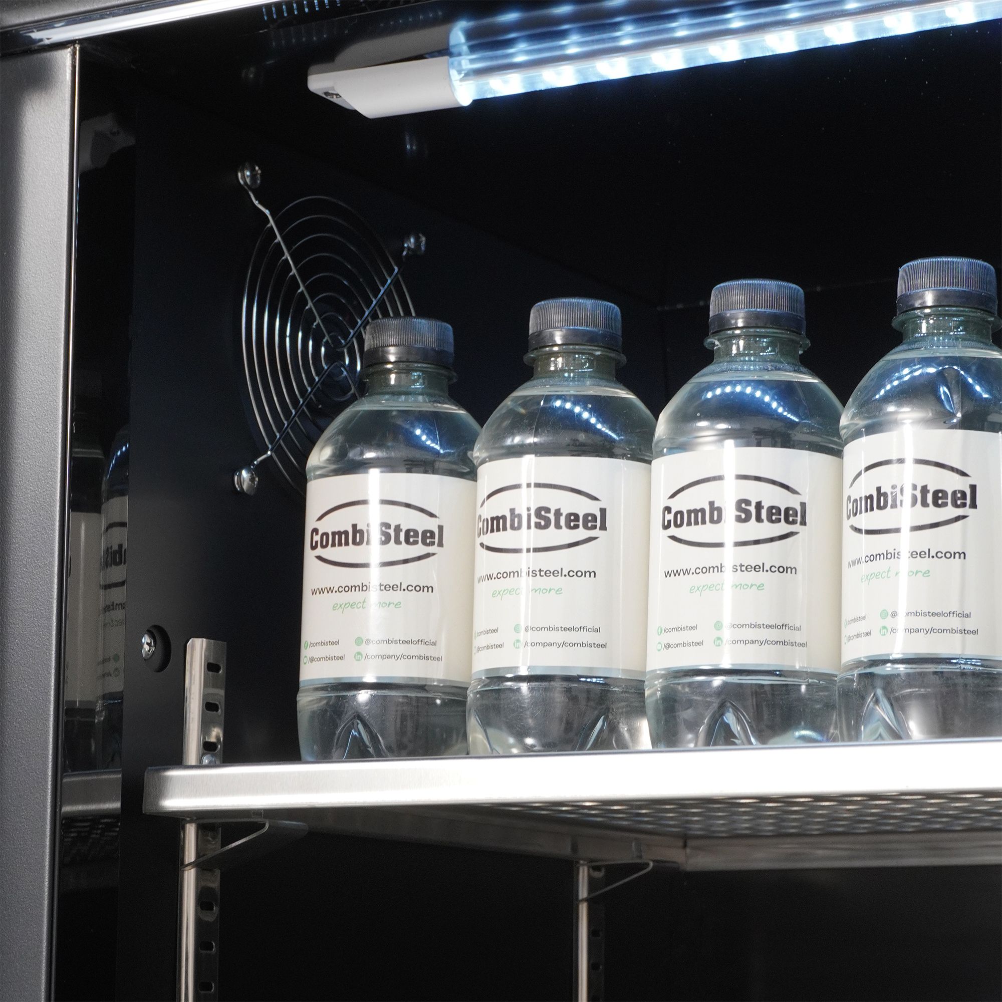 Picture of Combisteel Black 2-Door Backbar Cooler - 305 L