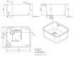 Picture of Combisteel AISI 304 Sink with Overflow - 200 mm Height