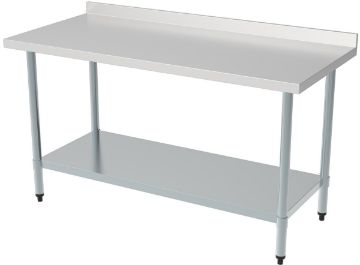 Picture of Combisteel 700 Worktable with Upstand and Bottom Shelf - 1200 mm