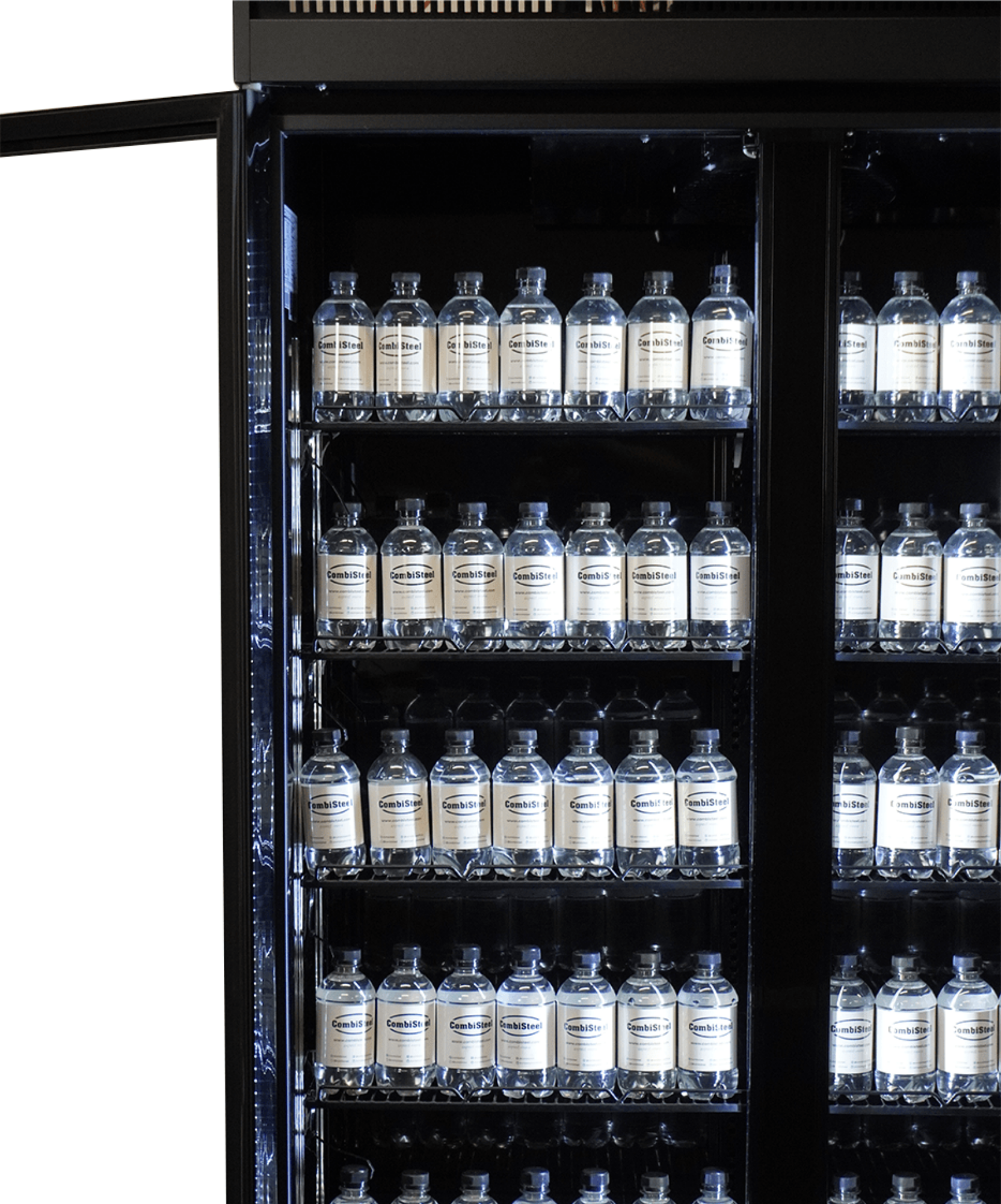 Picture of Combisteel IRM-1180R BL Three-Door Glass Refrigerator - 1180 L