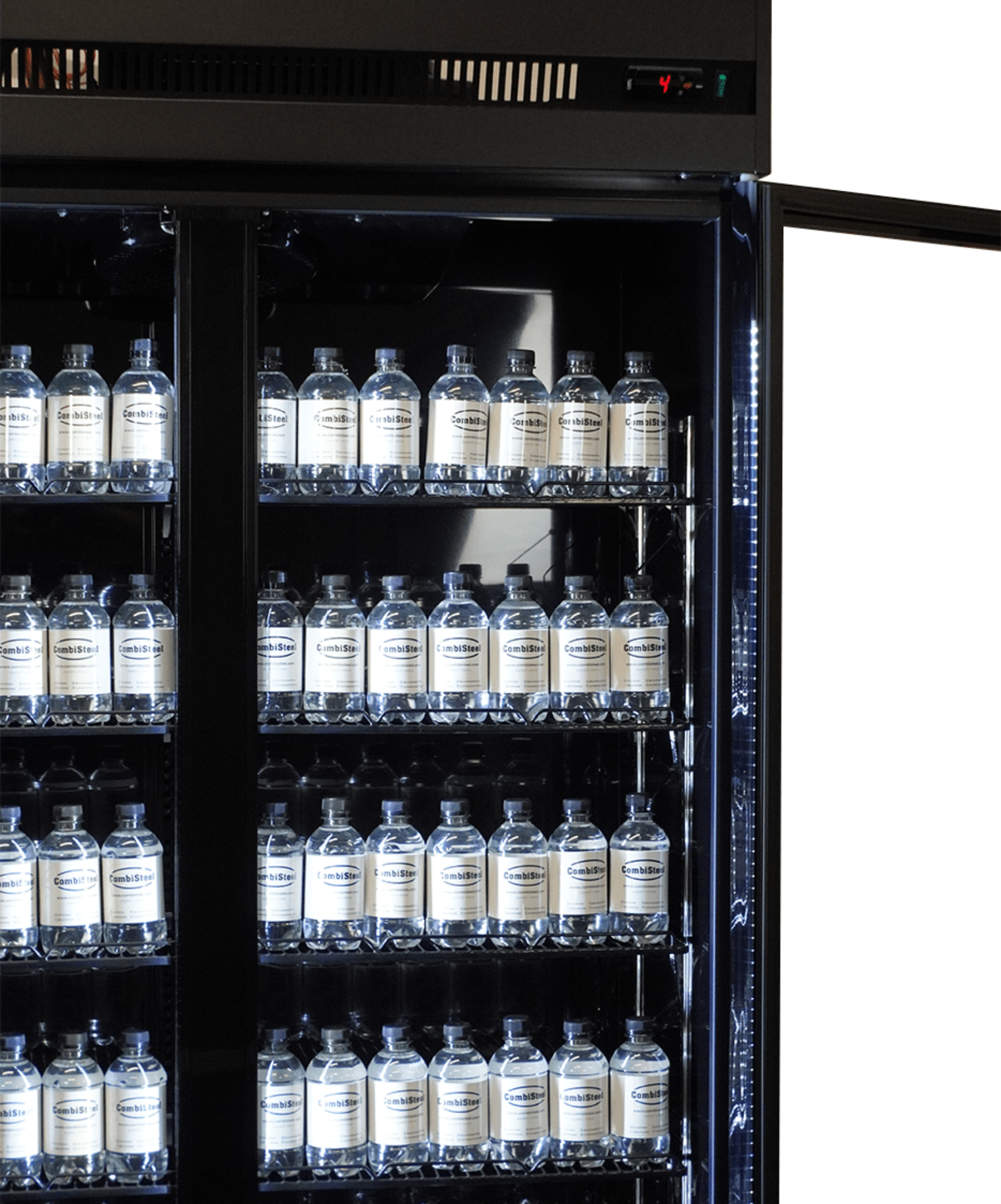 Picture of Combisteel IRM-1180R BL Three-Door Glass Refrigerator - 1180 L